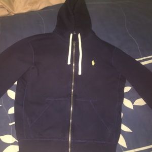 Polo Ralph Lauren Navy Zip Up Hoodie
